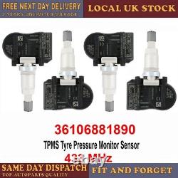 4xTyre Pressure Sensors TPMS For BMW 1 2 3 4 Series F20 F22 F30 F32 F34