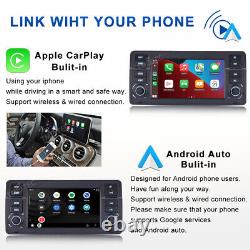 Android 12 Apple CarPlay 7 Car Stereo GPS Sat Nav DAB+ WiFi 4G For BMW E46 M3