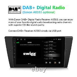 CAM+For BMW E90 8Core Android 12 9 QLED Car GPS Sat Nav Stereo DAB+ CarPlay DSP