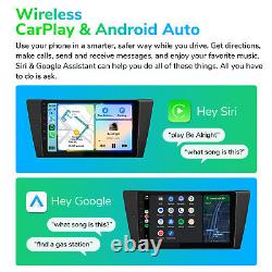 DAB+CAM+DVR+9 Android 12 8Core GPS Sat Nav Car Radio Stereo DSP For BMW E90-E93