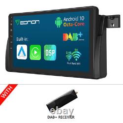 DAB+ For BMW E46 M3 9 Android OctaCore 2+32G Apple CarPlay Car Stereo Radio GPS