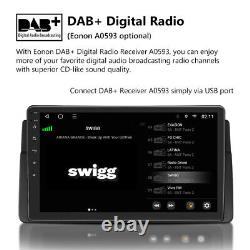 DVR+For BMW 3 Series E46 Android 10 8-Core 9 Car Stereo DAB+ Sat Nav Bluetooth