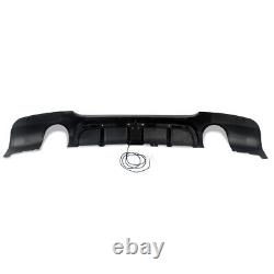 FOR BMW 3 SERIES E90 E91 335i M SPORT REAR DIFFUSER With LED GLOSS BLACK 2005-2012