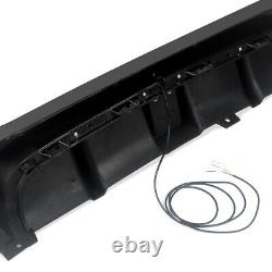 FOR BMW 3 SERIES E90 E91 335i M SPORT REAR DIFFUSER With LED GLOSS BLACK 2005-2012