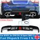 For Bmw 3 Series E90 E91 M Sport Quad Exhaust Rear Diffuser With Led Gloss Black