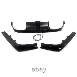 For 15-2020 BMW F80 M3 F82 M4 Performance Gloss Black Rear Diffuser With LED Light