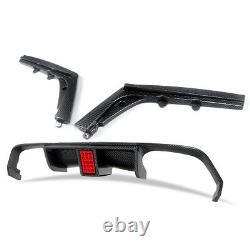 For 2015-2020 BMW M3 F80 M4 F82 Coupe Rear Diffuser With LED Carbon Look F1 Style