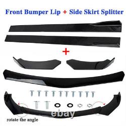 For 3 Series E90 E91 E93 E46 Front Bumper Lip Splitter + Side Skirt + Strut Rods