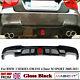 For Bmw 3 E90 E91 M-sport Gloss Black Rear Bumper Diffuser Quad Exhaust With Led