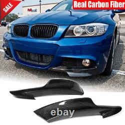 For BMW 3 Series E90 325i LCI M-Sport 09-12 Carbon Fiber Front Bumper Splitters