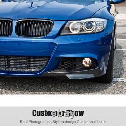 For BMW 3 Series E90 325i LCI M-Sport 09-12 Carbon Fiber Front Bumper Splitters
