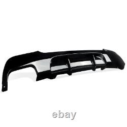 For BMW 3-Series E92 E93 2007-2013 Gloss Black Painted Rear Bumper Diffuser Lip