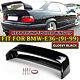 For Bmw E36 1991-1999 M3 Gt Style High Kick Rear Trunk Spoiler Wing Gloss Black
