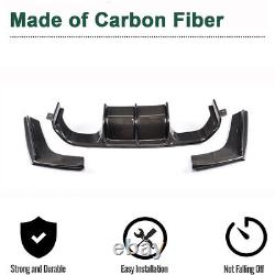 For BMW F80 M3 F82 F83 M4 2014-19 Carbon Fiber Rear Bumper Diffuser Lip Body Kit