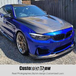 For BMW F80 M3 F82 F83 M4 2014-19 Real Carbon Front Bumper Lip Spoiler Splitters