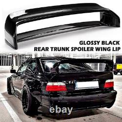 For Bmw 3 Series E36 Saloon Coupe 91-99 Gt Style Rear Trunk Spoiler Wing Black