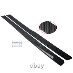 For Bmw M3 M4 F80 F82 F83 Side Skirts Extension Blade Lip Carbon Look 2013-2018