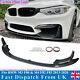 For Bmw M3 M4 F80 F82 Front Lip Splitter Spoiler M Performance Style Carbon Look