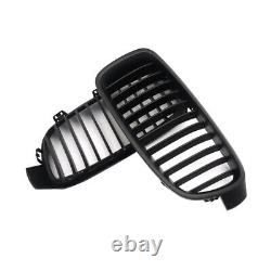 Matte Black Front Kidney Grilles Grill For Bmw F30 F31 3 Series Saloon 12-17 Uk