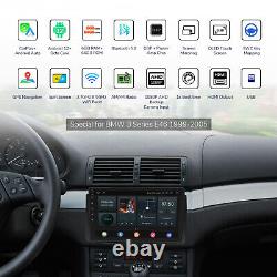 OBD+DVR+CAM+9 Car Stereo for BMW E46 GPS Sat Nav CarPlay Android 12 8-Core 6+64