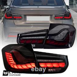 OLED Tail Light SMOKED For BMW M3 Series F30 F35 F80 Sedan 2012-18 Rear Lamp Set
