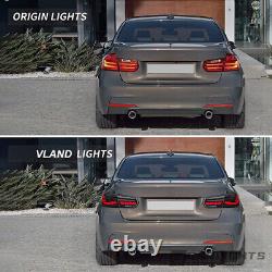 OLED Tail Light SMOKED For BMW M3 Series F30 F35 F80 Sedan 2012-18 Rear Lamp Set