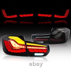 Smoke Lens F30 F80 M3 GTS Style Sequential Signal LED Tail Lights For BMW 13-18