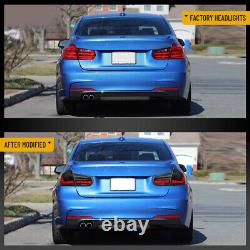 Smoke Lens F30 F80 M3 GTS Style Sequential Signal LED Tail Lights For BMW 13-18