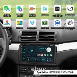 9 Android Auto 10 Unité principale Radio de voiture Audio GPS Sat Navi CarPlay pour BMW E46 M3