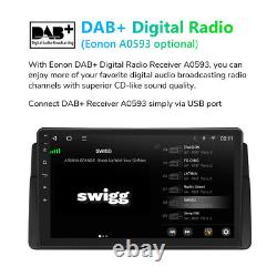 Autoradio 9 OBD+DVR+CAM+GPS Sat Nav DAB+ CarPlay Android 12 8-Core pour BMW E46
