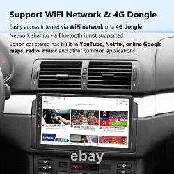 Autoradio Android Auto 10 CAM+9 CarPlay DAB GPS unité principale pour BMW E46 M3