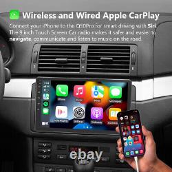 Autoradio CAM+9 pour BMW E46 Android Auto 10 GPS CarPlay DSP DAB+WiFi Bluetooth.