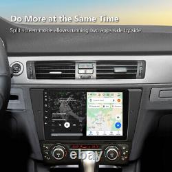 DVR+ 9 Android 10 Radio de voiture avec navigation par satellite, stéréo DAB+ et CarPlay pour BMW E90 E91 E92 E93