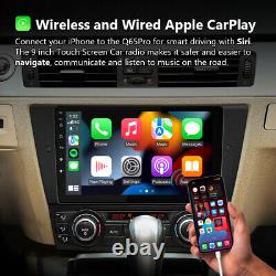 DVR+ 9 Android 10 Système de navigation GPS stéréo de voiture DAB+ CarPlay pour BMW E90 E91 E92 E93