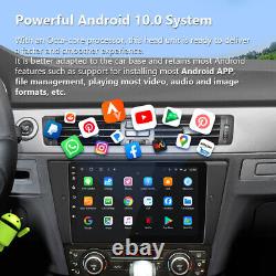 DVR+ 9 Android 10 Système de navigation GPS stéréo de voiture DAB+ CarPlay pour BMW E90 E91 E92 E93