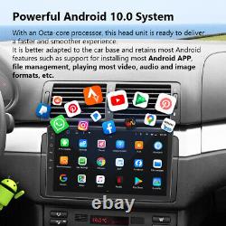 OBD+DVR+CAM+Q50Pro 9 Car Stereo pour BMW E46 M3 GPS Sat Nav CarPlay Android Auto