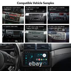 OBD+DVR+CAM+Q50SE 9 Stéréo de voiture pour BMW E46 GPS Sat Nav CarPlay Android Auto DSP