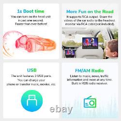 OBD+ Pour BMW E46 9 Android 12 GPS Sat Nav Autoradio Stéréo de Voiture DAB+ RDS CarPlay WiFi