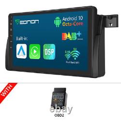 OBD+ pour BMW E46 M3 Radio Android 10 GPS Sat Nav Car Stereo 9Bluetooth Head Unit <br/>   	<br/>  (Note: 'OBD+' is a term related to car diagnostics and stands for 'On-Board Diagnostics Plus')
