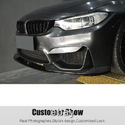 Pour BMW F80 M3 F82 F83 M4 2014-19 Spoiler de lèvre avant en carbone véritable pour pare-chocs avant