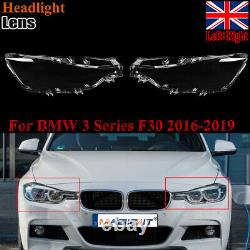 Pour BMW Série 3 F31 F30 2016-2018 Couvertures de Lentille de Phare LED Droite+Gauche Côté Claire