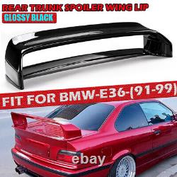 Pour Bmw Série 3 E36 Berline Coupé 91-99, Aileron de coffre arrière de style GT, noir.